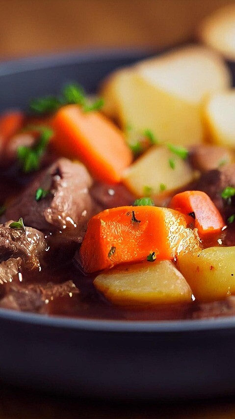 stew, beef, food, potatoes, carrots, dish, meat stew, snack, kitchen, cooking, restaurant, lunch, digital art, 3d mockup, stew, stew, stew, stew, stew