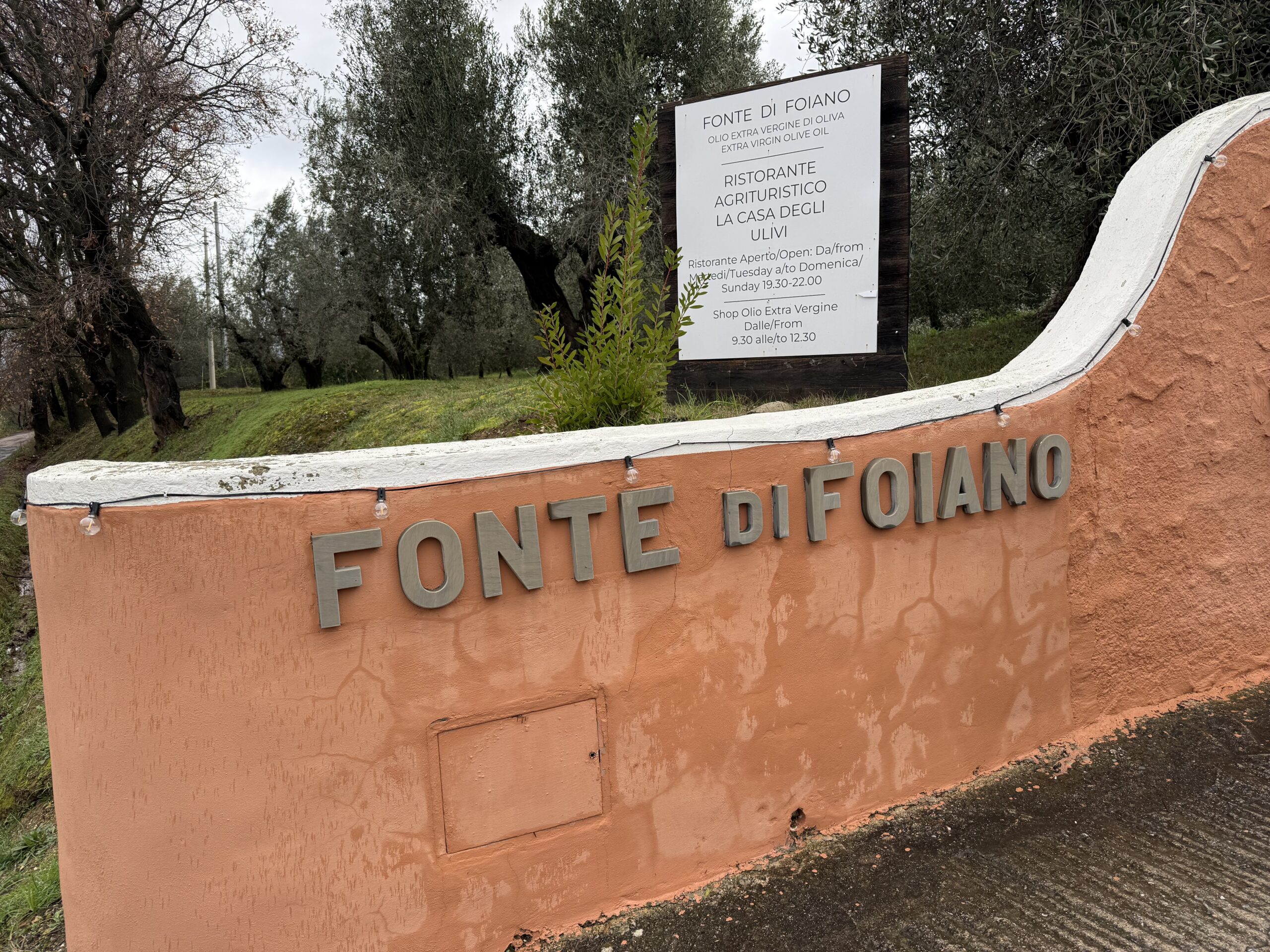 Fonte di Foiano Entrance