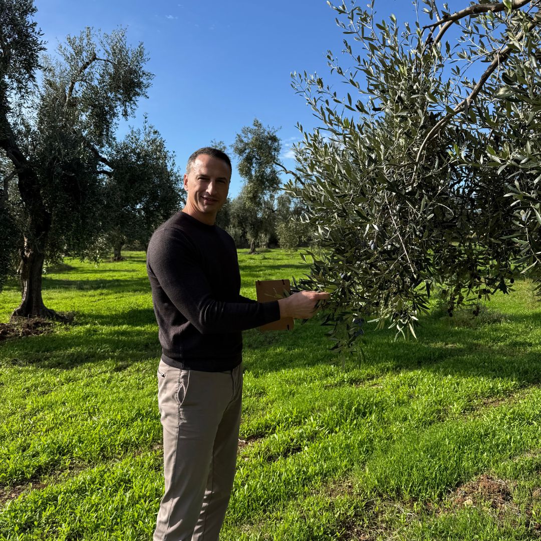 Nick at Frantoio De Carlo